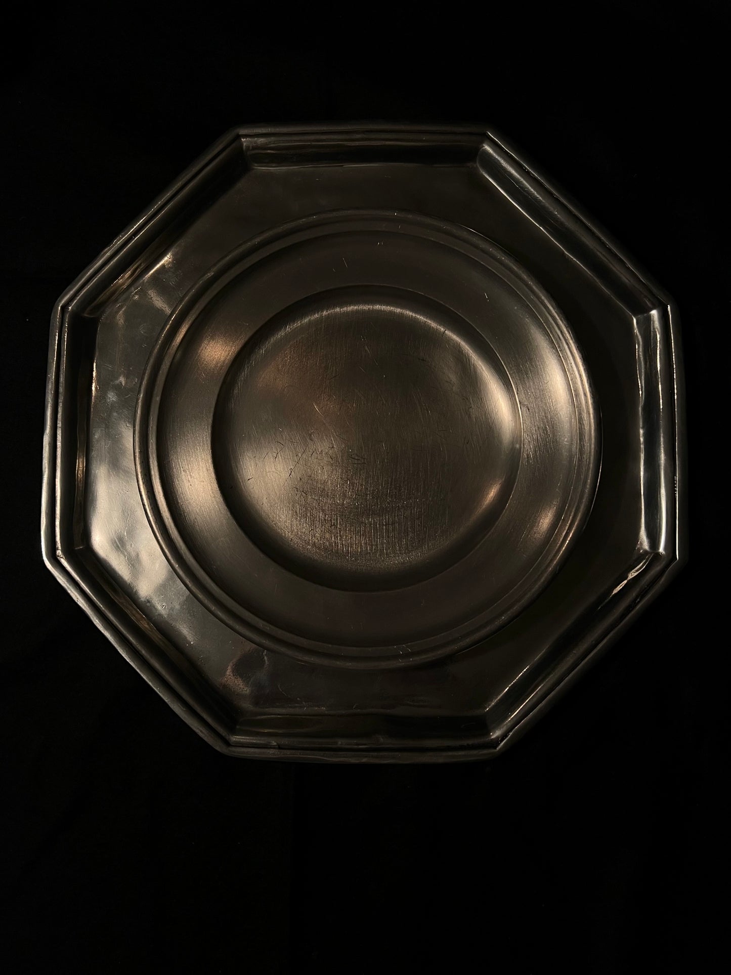 The Hexagonal Pewter Plate