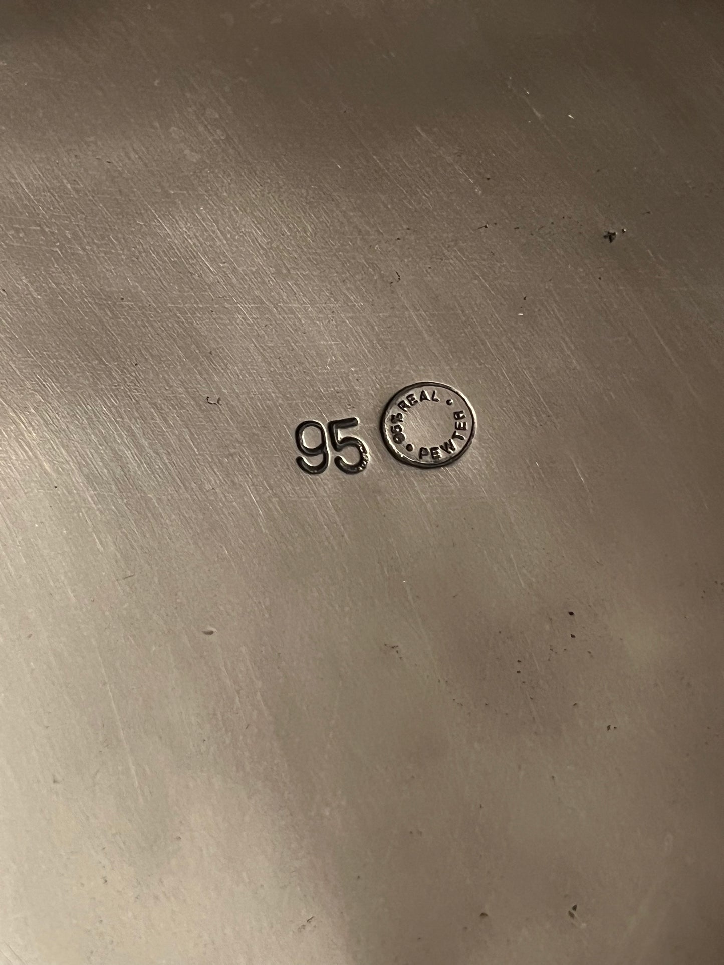 The Hexagonal Pewter Plate